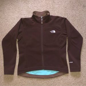 Brown North Face Apex Fleece, with Blue interior